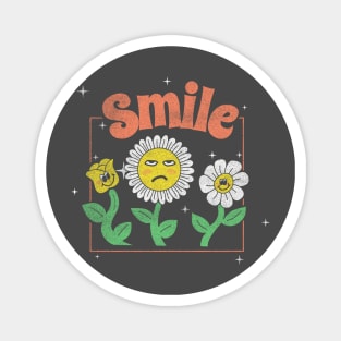 Funny Smile Flower Magnet